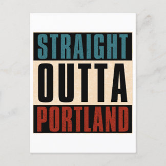 Straight Outta Portland Oregon OR Postcard