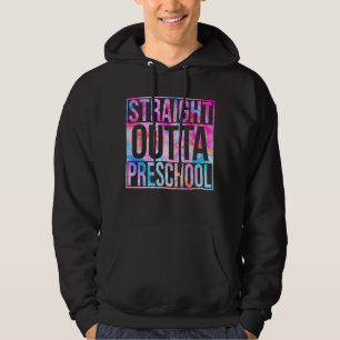 Straight Outta Preschool Girls Boys Back To School Hoodie