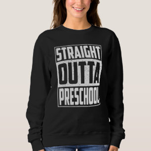 Straight Outta Preschool School Graduation Kids Gi Sweatshirt