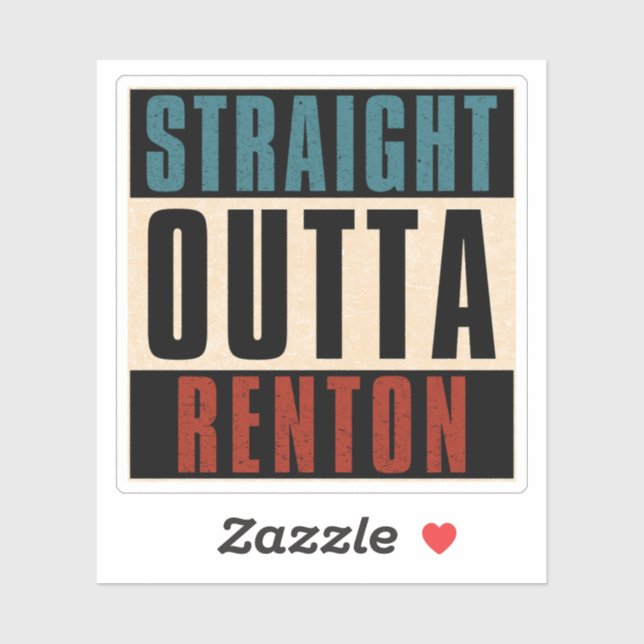Straight Outta Renton Washington WA (Sheet)