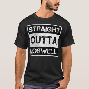 Straight Outta Roswell city Georgia Vintage Distre T-Shirt