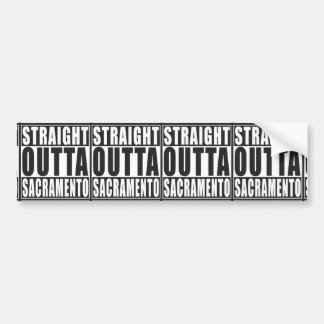 Straight Outta Sacramento California Bumper Sticker