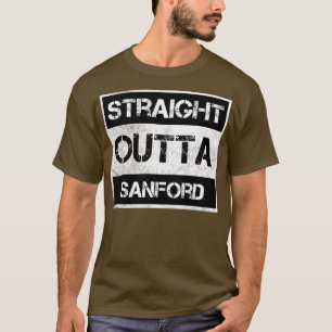 Straight Outta Sanford city Florida Vintage Distre T-Shirt