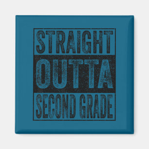 Straight outta second grade class of 2026 graduate magnet