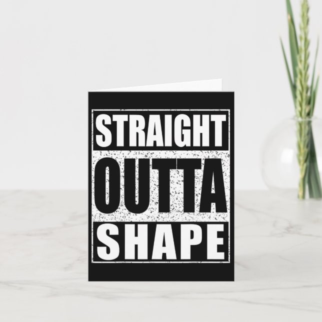 Straight Outta Shape Workout  Card (Front)