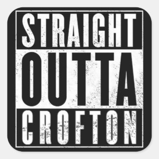 Straight Outta.......... Square Sticker