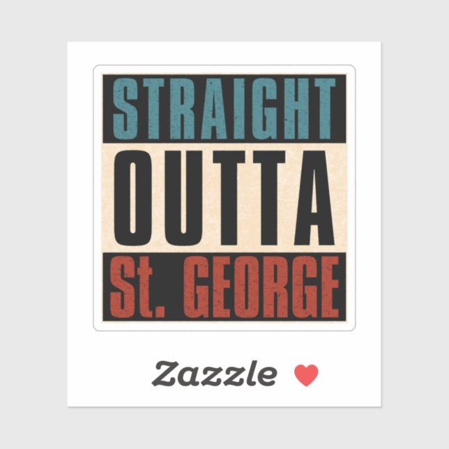 Straight Outta St. George Utah UT (Sheet)