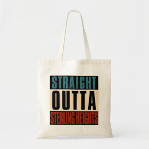 Straight Outta Sterling Heights Michigan MI Tote Bag