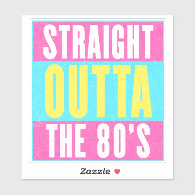 Straight Outta The 80's Vintage Retro Gen X (Sheet)