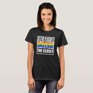 Straight outta the closet gay pride T-Shirt