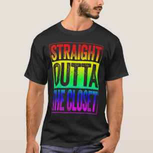 Straight Outta The Closet  Lgbt Pride T-Shirt