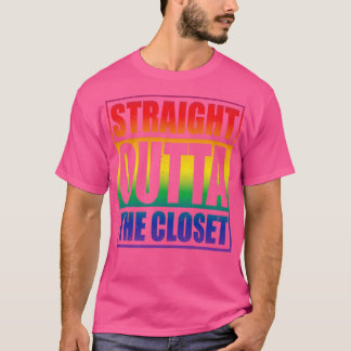 Straight outta the closet lgbt supports T-Shirt
