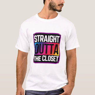 Straight Outta the Closet rainbow T-Shirt