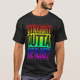 Straight Outta The Closet T Shirt Lgbt Pride  Shir