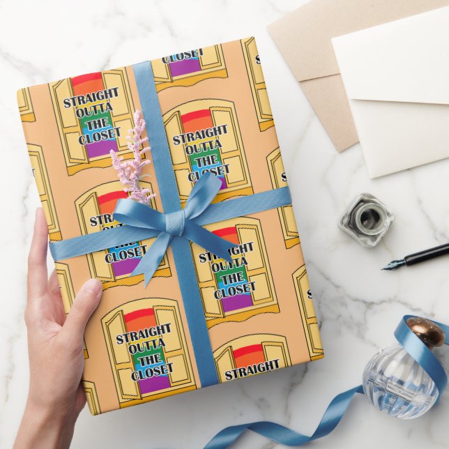 Straight Outta The Closet Wrapping Paper (Gifting)