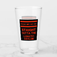 Straight outta the lunatic asylum large coffee mug