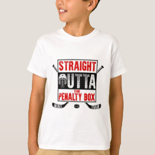 Straight Outta The Penalty Box Funny Ice Hockey Pl T-Shirt