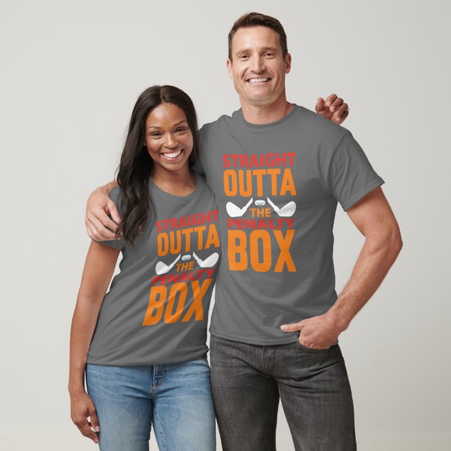 Straight Outta The Penalty Box Hockey T-Shirt (Unisex)