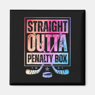 Straight Outta The Penalty Box Tie Dye Favourite W Magnet