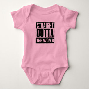 STRAIGHT OUTTA THE WOMB, BABY GIRL T-shirts