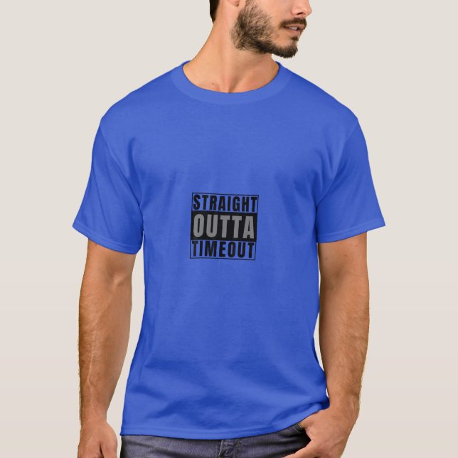 Straight Outta Timeout  Naughty Child or Kid T-Shirt (Front)