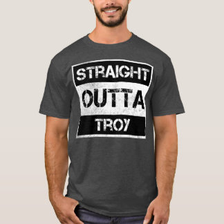 Straight Outta Troy city Michigan Vintage Distress T-Shirt