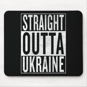 Straight Outta Ukraine Great Travel Outfit And Gif Mouse Pad