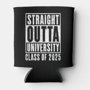 Straight Outta University 2025 Distressed Version Can Cooler