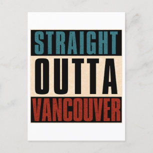 Straight Outta Vancouver Washington WA Postcard