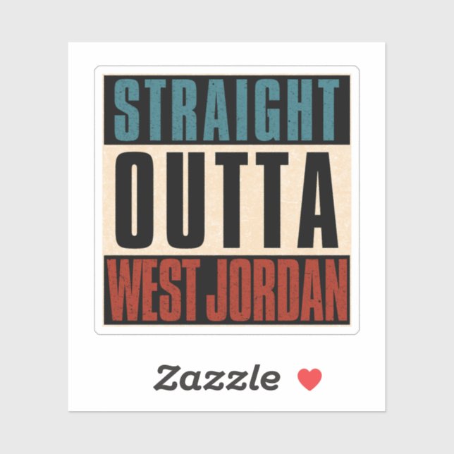 Straight Outta West Jordan Utah UT (Sheet)