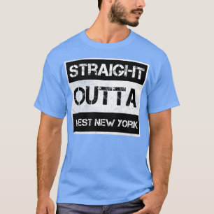 Straight Outta West New York New Jersey Vintage Di T-Shirt