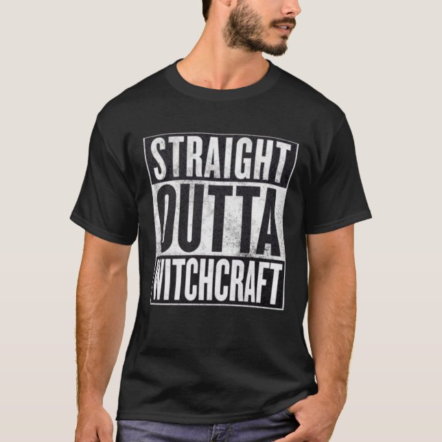 Straight Outta Witchcraft Occult Graphic Tee (Front)