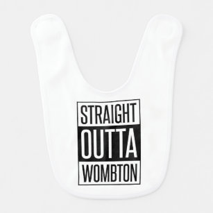 Straight Outta Wombton Funny Baby Bib