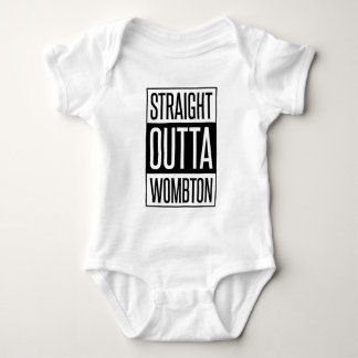 Straight Outta Wombton Funny Baby Bodysuit