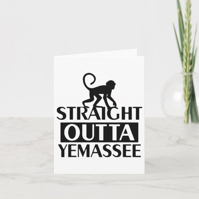 Straight Outta Yemee  Card (Front)