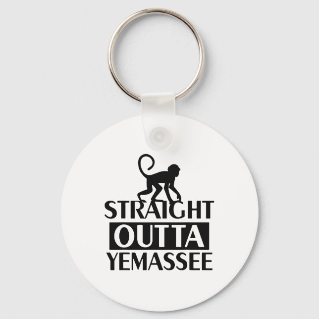 Straight Outta Yemee  Key Ring (Front)