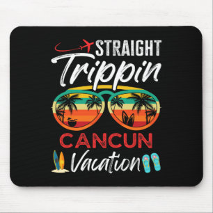 Straight Trippin Cancun Mexico Couples Family Vaca Mouse Pad