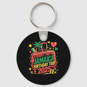 Straight Trippin' Jamaica Birthday Trip 2025 Famil Key Ring