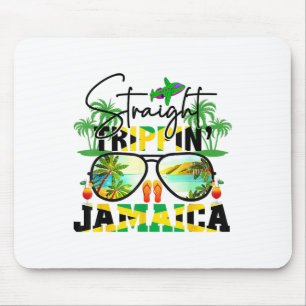 Straight Trippin' Jamaica Vacation 2025 Birthday F Mouse Pad