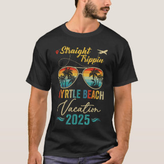 Straight Trippin Myrtle Beach 2025 Family Summer V T-Shirt