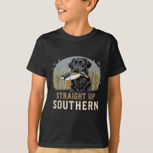 Straight Up Dog Hunting Duck Southern Mens Hunting T-Shirt