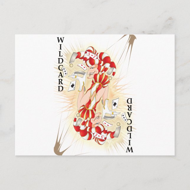 Straight up Wildcard Postcard (Front)
