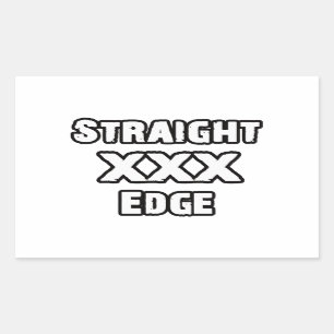 Straightedge Rectangular Sticker