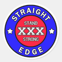 Straightedge sticker