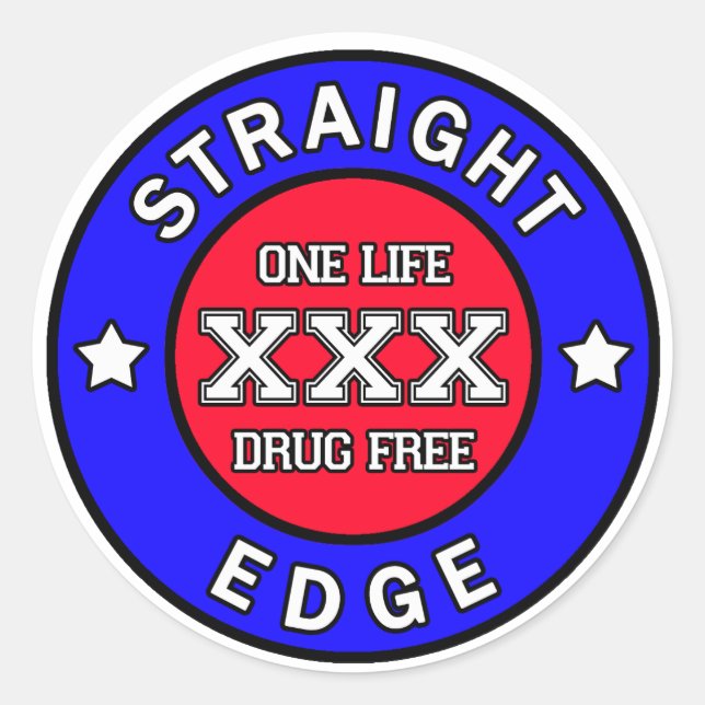 Straightedge sticker (Front)