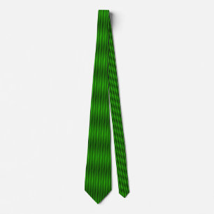 Strait Black Lines II - On Green Tie