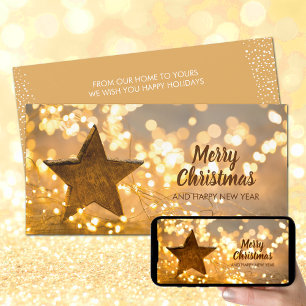 Strand of Christmas Lights Holiday Card