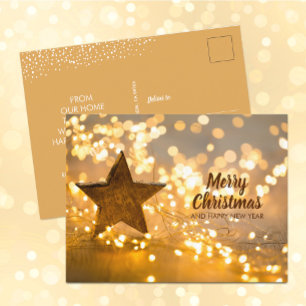 Strand of Christmas Lights Holiday Postcard