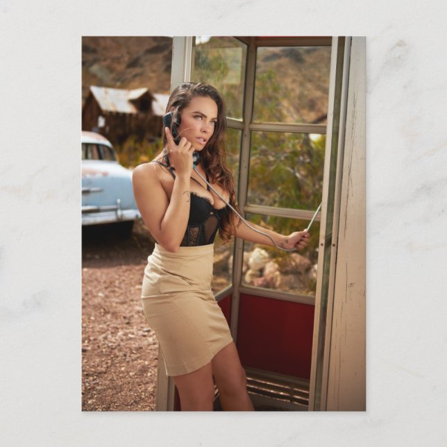 Stranded Beauty on Route 66 photo Postcard (Front)