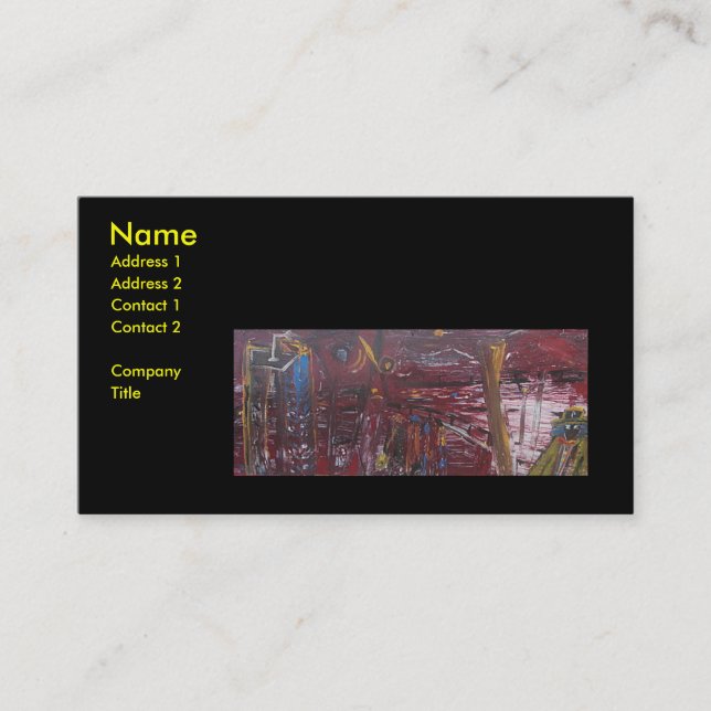 STRANDED WITH GEORGE II BUSINESS CARD (Front)